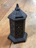 Vintage Chamberlain and Hill Space Heater Pagota Cast Iron Bank