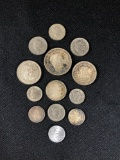 (13) Swiss Coins (1883-1945)