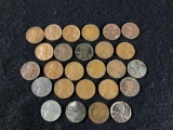 (25) Wheat Back Pennies 1929-1945