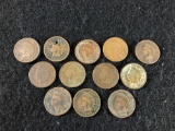(12) 1907 Indian Head Pennies