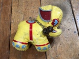 Vintage Vinyl Leatherette Elephant