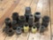 (11)Vintage Brass Fire Hose Couplers and Fittings