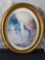 Louis I. Cart, Oval Framed Print Depicting Pin Up w/ American Flag & Doves