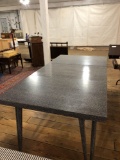 Mid Century Modern Formica Top Dining Table with (2) Leaves