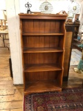 4' Shelf Tiered Hard Rock Maple Bookcase