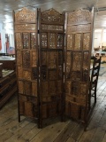 Hand Carved Wooden Carved Room Divider