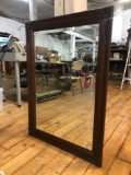 Ornately Framed Beveled Glass Wall Mirror