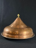 Vintage Copper Tagine w/ Brass Knob