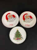 (3) Christmas Plates