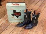 Texas Brand Ladies Leather Cowboy Boots
