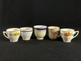 (5) Assorted Tea Cups