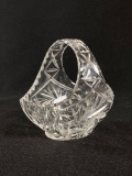 Cut/Etched Glass Basket