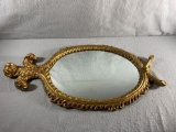 Victorian Style Gilt Frame Oval Mirror