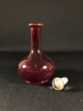 Red Decanter W/ Stopper