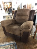 Man-Wah Furniture Mfg. Over Stuff Brown Micro Fiber Recliner