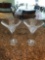 Pair Of Waterford Crystal Martini Glasses