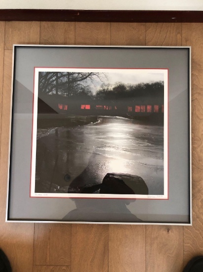 Doyan "Black Ice" Central Park NY. Framed & Matted Photograph 1/10 16" x 17"