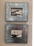 Pair Of Framed Photographs Of Boats 10