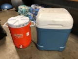 1-5 Gallon Gott Water Cooler & 1- Igloo Rolling Ice Chest