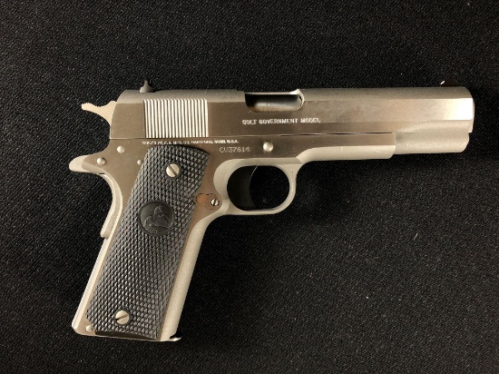 Colt Government Model .45 ACP Stainless Steel Semi-Automatic Pistol