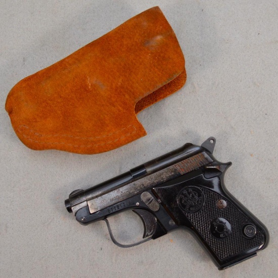 Beretta Model 950 BS-.25 Cal. w/ Brauer Leather Holster