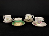 (4) Misc. Cups (4) Misc. Saucers