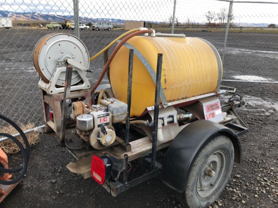 Superior Campbell No. 524 Trailer Mounted 100-Gallon Sprayer Powered By Briggs & Stratton 3hp Motor