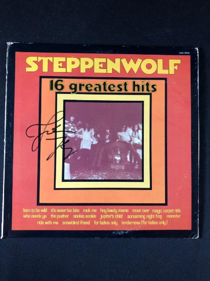 Steppenwolf "16 Greatest Hits" Autographed Album signed by John Kay