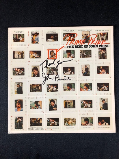 John Prine "Prime Prine The Best of Prine" Autographed Album
