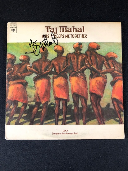 Taj Mahal "Music Keeps Me Together" Autographed Album signed by Taj Mahal
