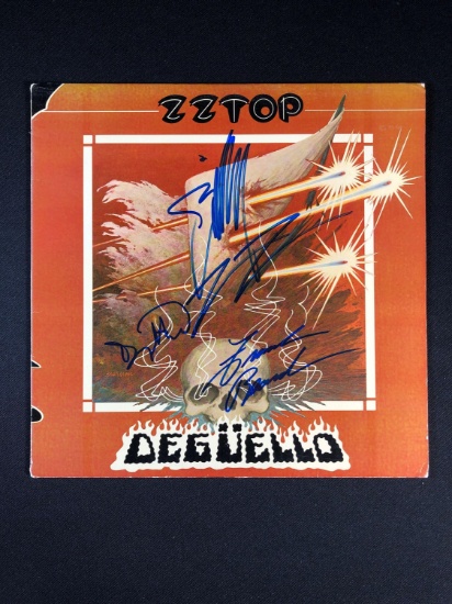 ZZ Top "Deguello" Autographed Album