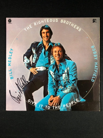 The Righteous Brothers "Give It To The People" Autographed Album