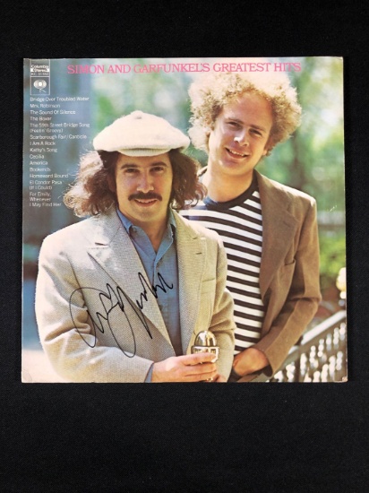 Simon and Garfunkel's "Greatest Hits" Autographed Album Signed by Art Garfunkel