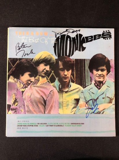 The Monkees "The Best of The Monkees Then and Now" Autographed Album