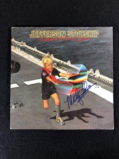 Jefferson Starship "Freedom At Point Zero" Album Autographed by Micky Thomas