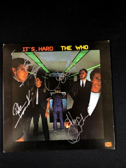 The Who "It's Hard" Autographed Album