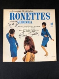 Ronettes Featuring Veronica Autographed Album (Cover Only)