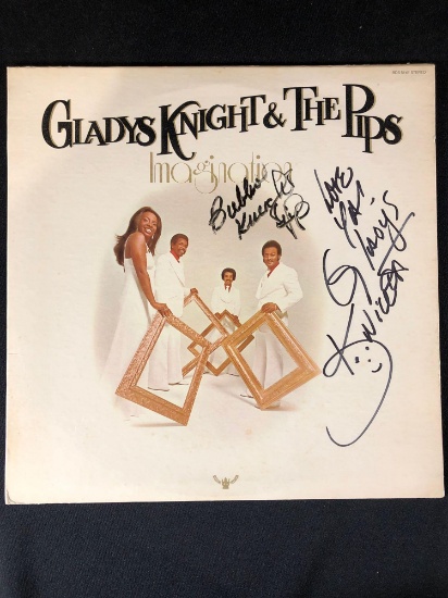 Gladys Knight and The Pips "Imagination" Autographed Album