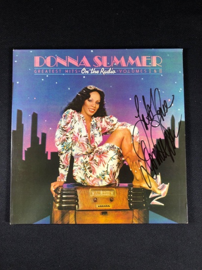 Donna Summers "Greatest Hits-On the Radio" Volume l & ll Autographed Album