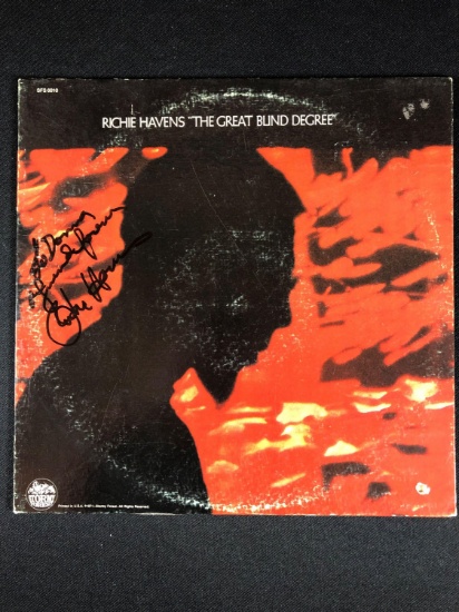 Richie Havens "The Great Blind Degree" Autographed Album