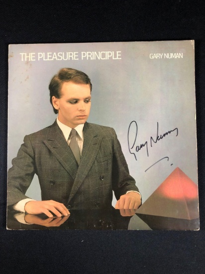 Gary Numan "The Pleasure Principle" Autographed Album
