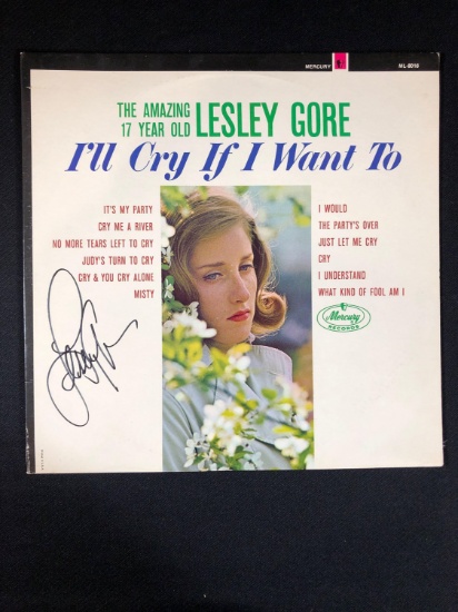 Leslie Gore "I'll Cry If I Want To" Autographed Album