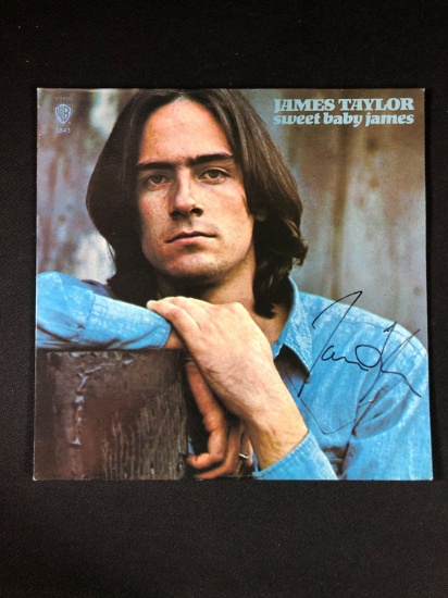 James Taylor "Sweet Baby James" Autographed Album