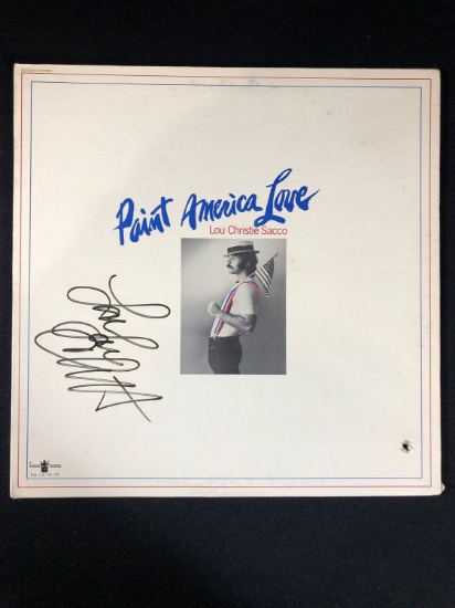 Lou Christie Sacco "Paint America Love" Autographed Album