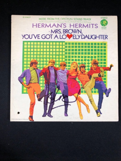 Herman's Hermits Original Soundtrack "Mrs Brown You've Got A Lovely Daughter" Autographed Album