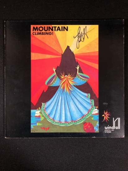 Mountain "Climbing" Autographed Album Signed by Leslie West