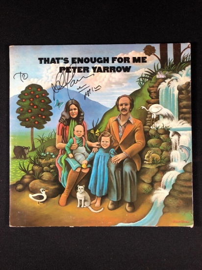 Peter Yarrow "That's Enough For Me" Autographed Album