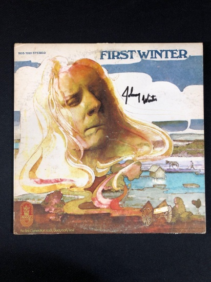 Johnny Winter "First Winter" Autographed Album