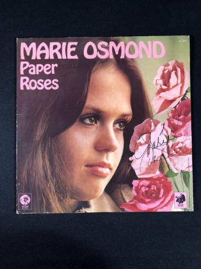Marie Osmond "Paper Roses" Autographed Album