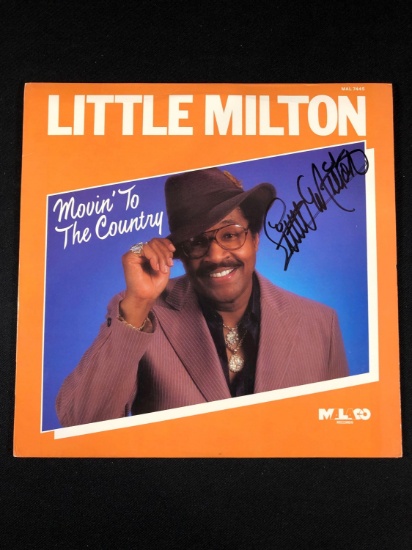 Little Milton "Movin' to The Country" Autographed Album